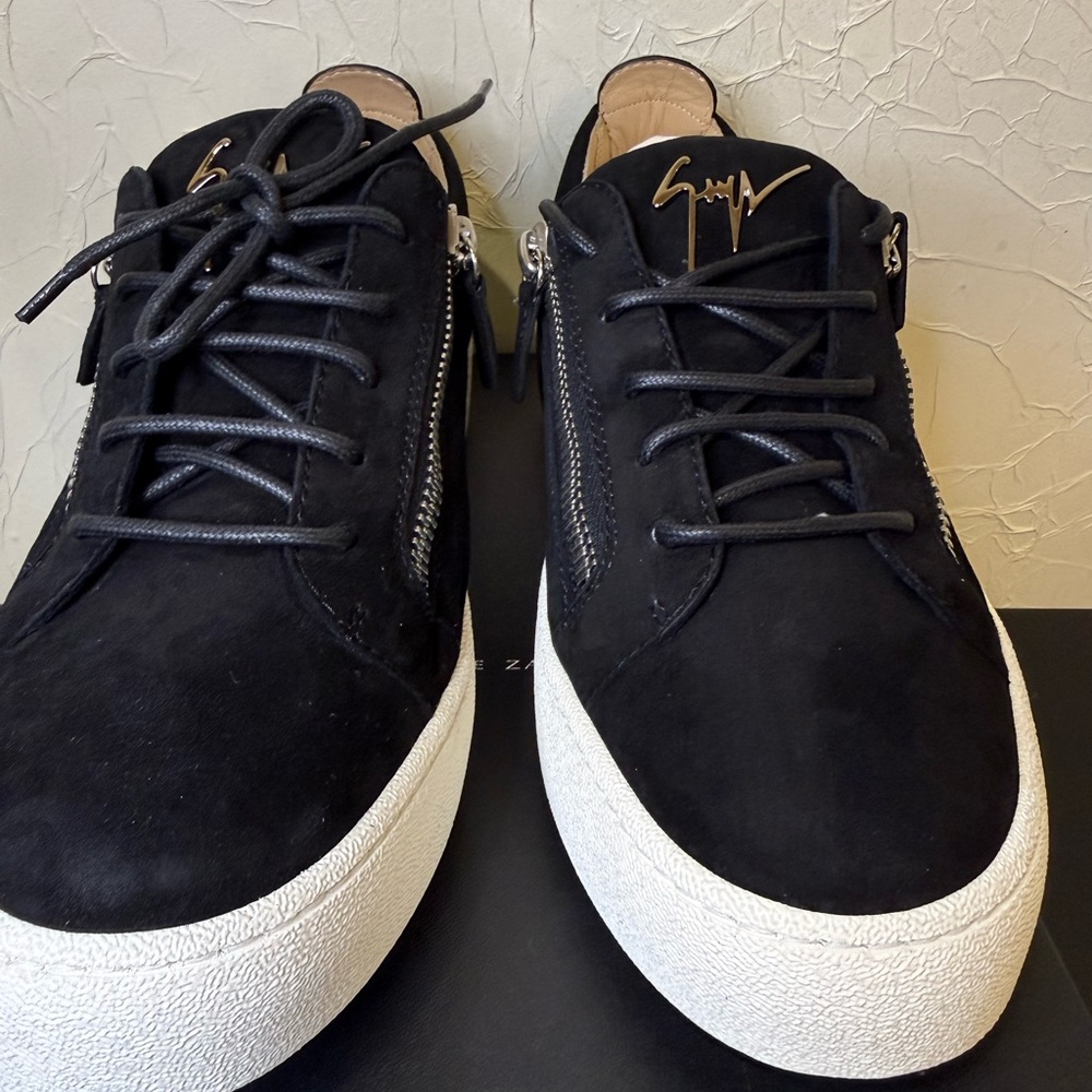Giuseppe Zanotti Black and White Men's Sneakers